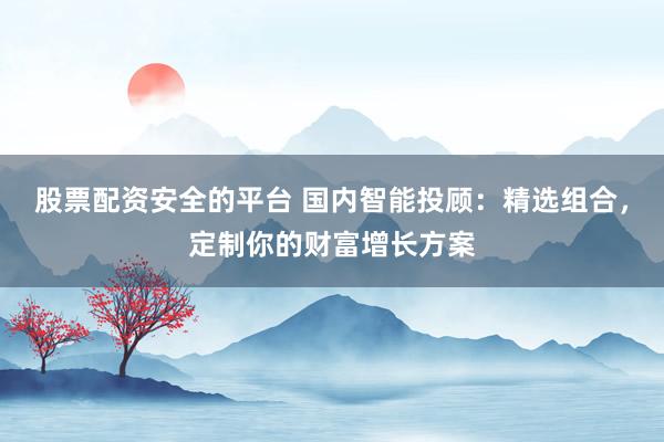 股票配资安全的平台 国内智能投顾：精选组合，定制你的财富增长方案