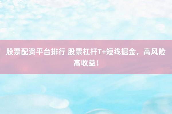 股票配资平台排行 股票杠杆T+短线掘金，高风险高收益！