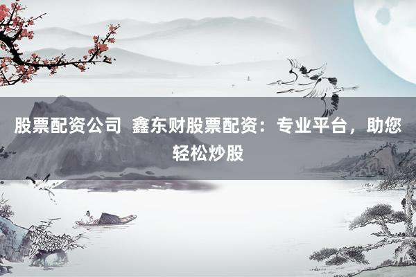 股票配资公司  鑫东财股票配资：专业平台，助您轻松炒股